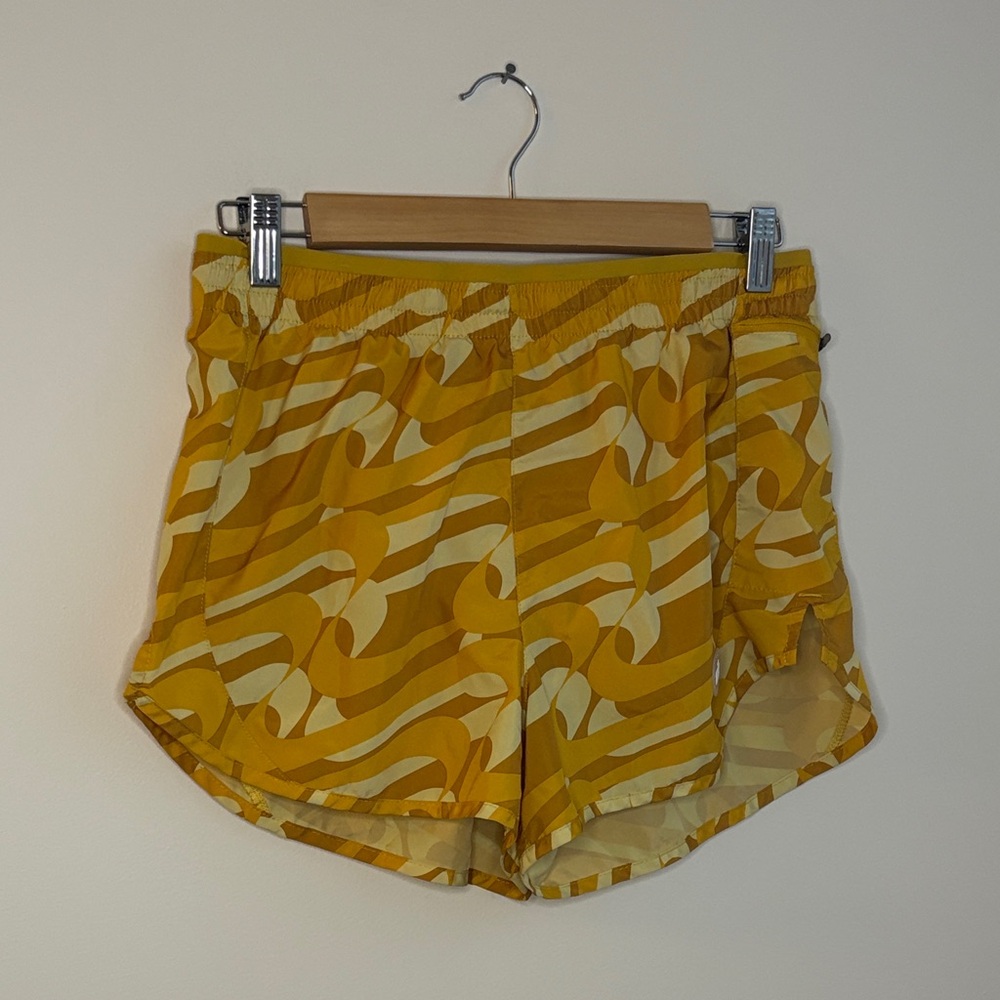 Yellow Nike Patterned Dri Fit Shorts